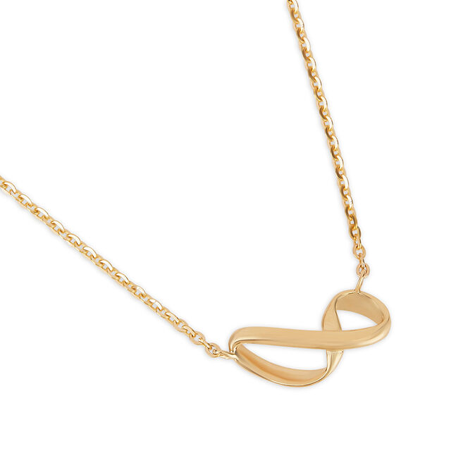 Tanishq 18KT Tilted Infinity Necklace for Women 3