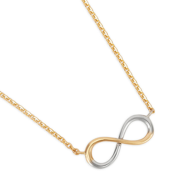 Tanishq 18KT Infinity Contrast Necklace for Women 3