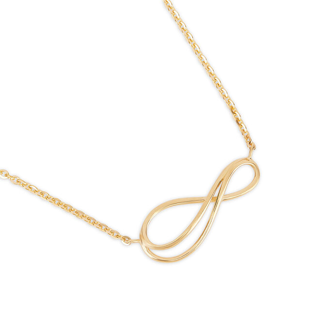 Tanishq 18KT Elongated Infinity Necklace for Women 3