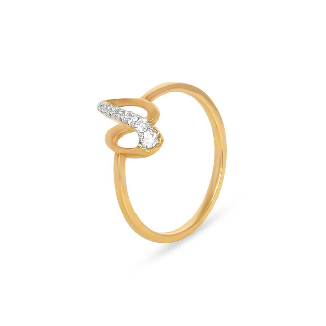 Tanishq 18KT Diamond Finger Ring 2