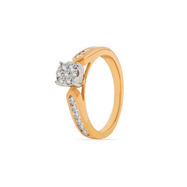 Tanishq 18KT Diamond Finger Ring 2