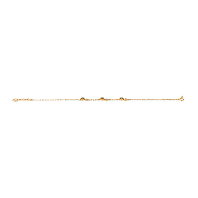 Tanishq 18KT Floating Wave Diamond Bracelet for Women 4