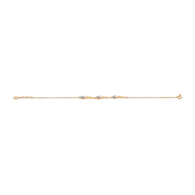 Tanishq Golden Clover Cluster Bracelet for Women 5