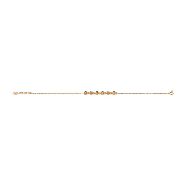 Tanishq 18KT Linear Bead Blossom Bracelet for Women 4