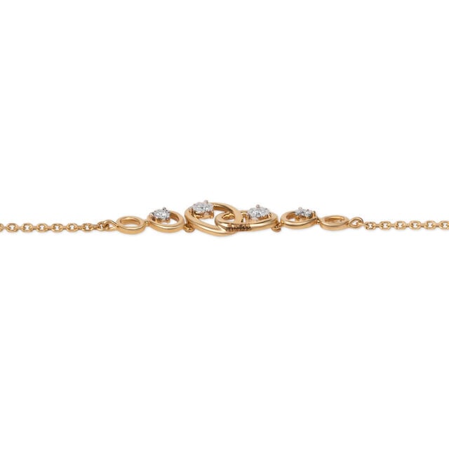 Tanishq 18KT Orbiting Hearts Bracelet for Women 4