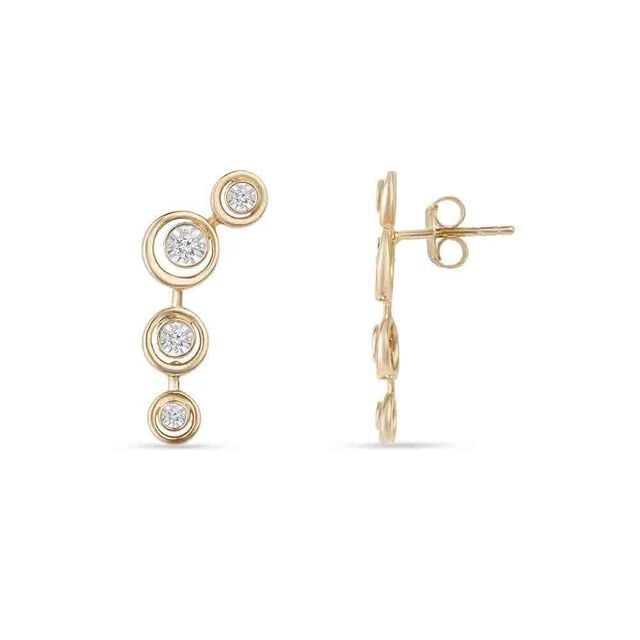 Tanishq 18KT Pocketful of Stars Earrings for Women 2