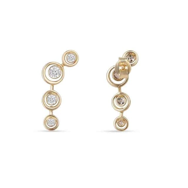 Tanishq 18KT Pocketful of Stars Earrings for Women 3