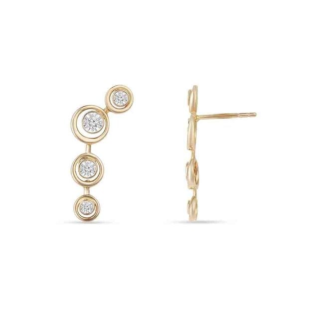 Tanishq 18KT Pocketful of Stars Earrings for Women 4