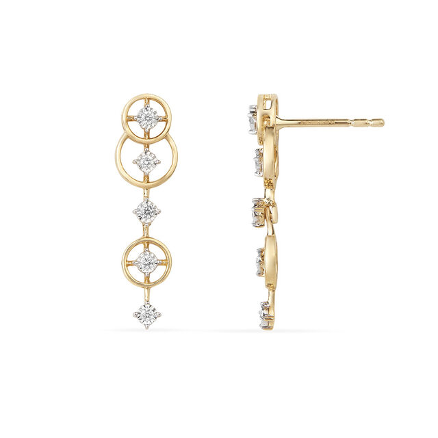 Tanishq 18KT Starlit Window Earrings for Women 4
