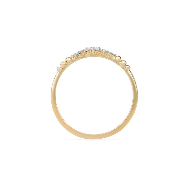 Tanishq Chevron Beaded Wishbone Ring for Women 4
