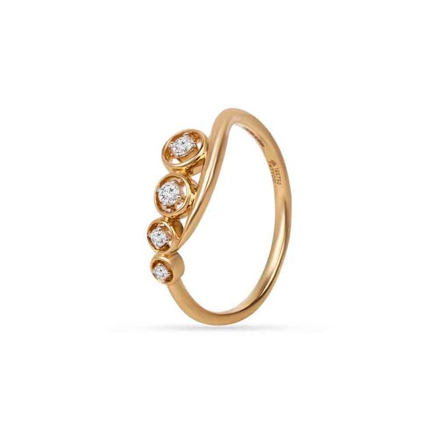 Tanishq 18KT Morning Tide Diamond Ring for Women 2