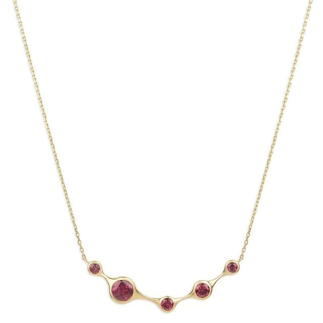 Tanishq Crescent Berry Bezel Necklace for Women 3