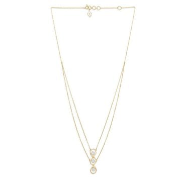 Tanishq 18KT Three Wishes Diamond Necklace for Women