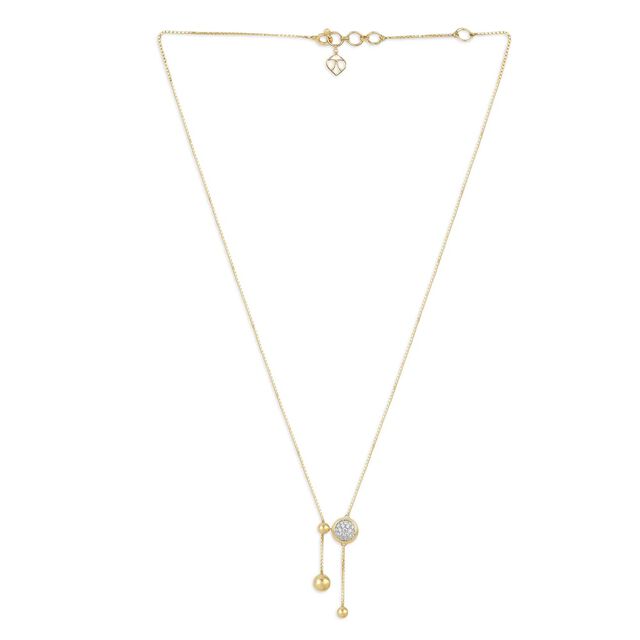Tanishq 18KT Festival Lantern Diamond Necklace for Women 