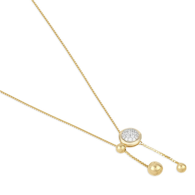 Tanishq 18KT Festival Lantern Diamond Necklace for Women 3