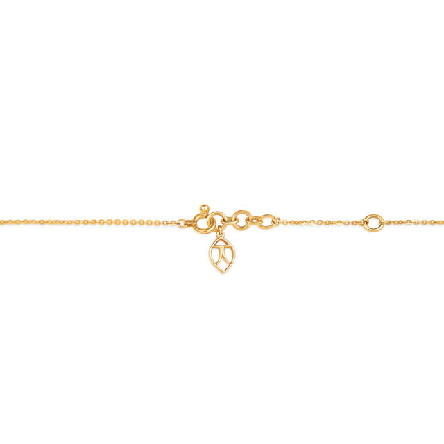 Tanishq 18KT Golden Ripple Diamond Necklace for Women 4