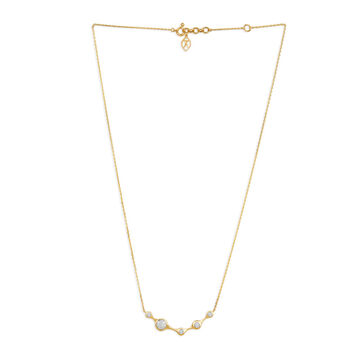 Tanishq 18KT Moonlit Trail Diamond Necklace for Women