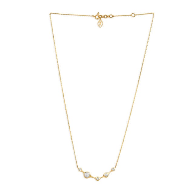 Tanishq 18KT Moonlit Trail Diamond Necklace for Women 