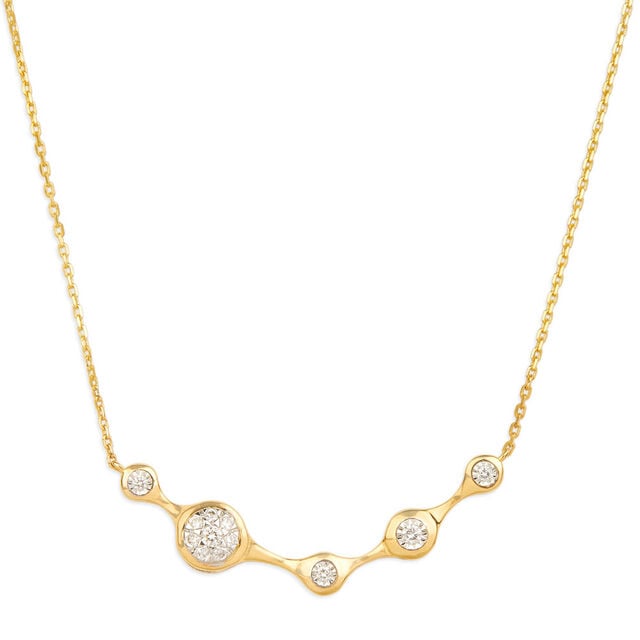 Tanishq 18KT Moonlit Trail Diamond Necklace for Women 2