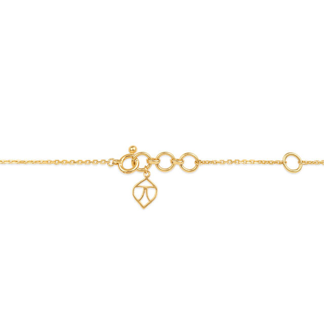 Tanishq Five Ring Halo Station Necklace for Women 5