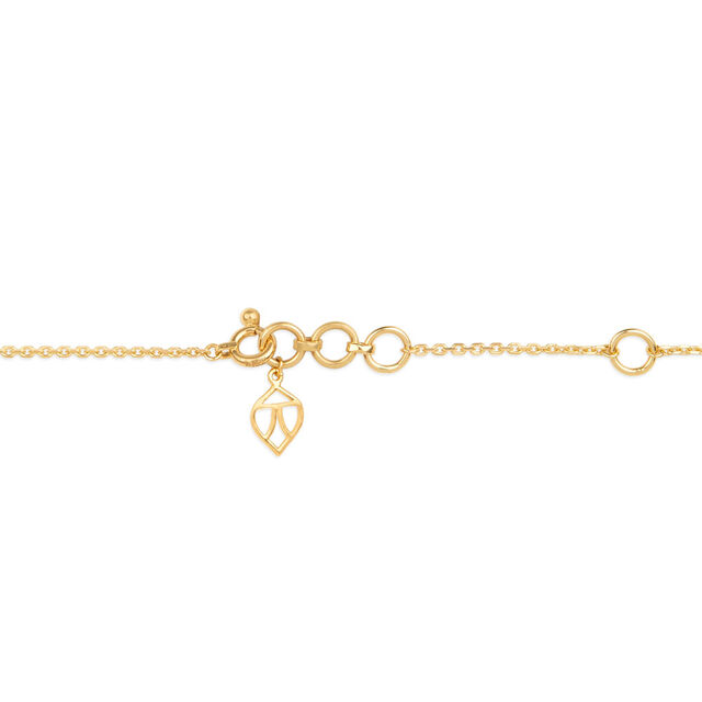 Tanishq 18KT Interlocking Leaf Loop Necklace for Women 4