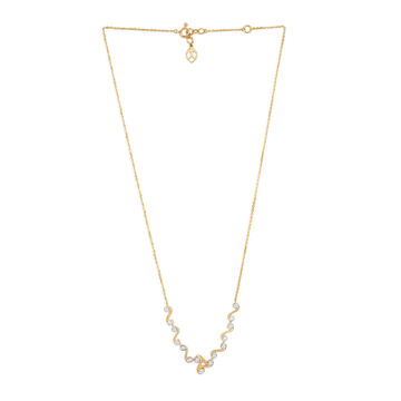 Tanishq 18KT Meandering Wave Chevron Necklace for Women