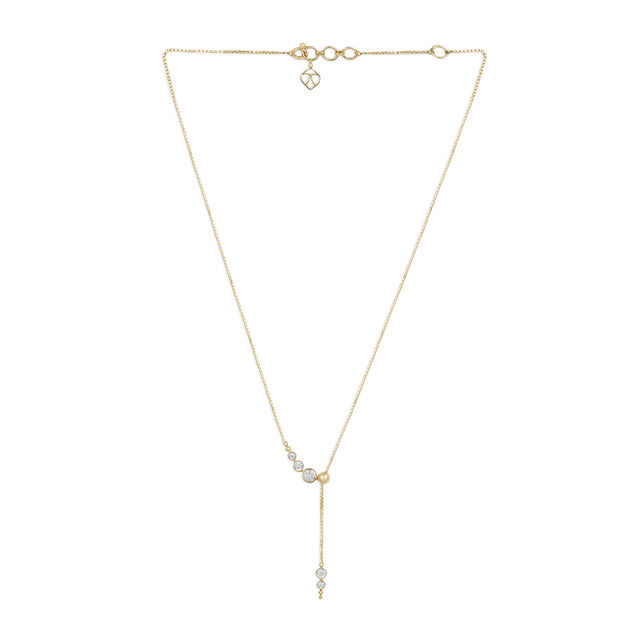 Tanishq 18KT Falling Star Lariat Necklace for Women 