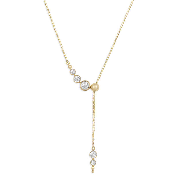 Tanishq 18KT Falling Star Lariat Necklace for Women 2