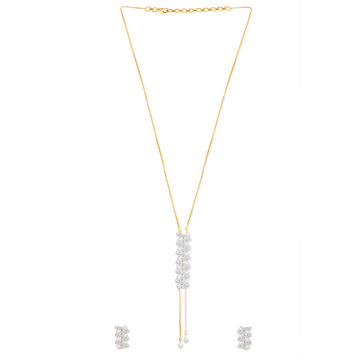 Tanishq 18KT Diamond Necklace Set for Women
