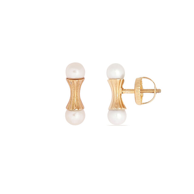 Tanishq 18KT Pearl Neckwear and Earring for Women 5
