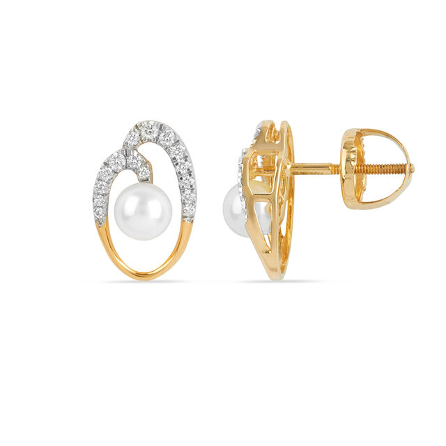 Tanishq 18KT Diamond Earrings for Women 2