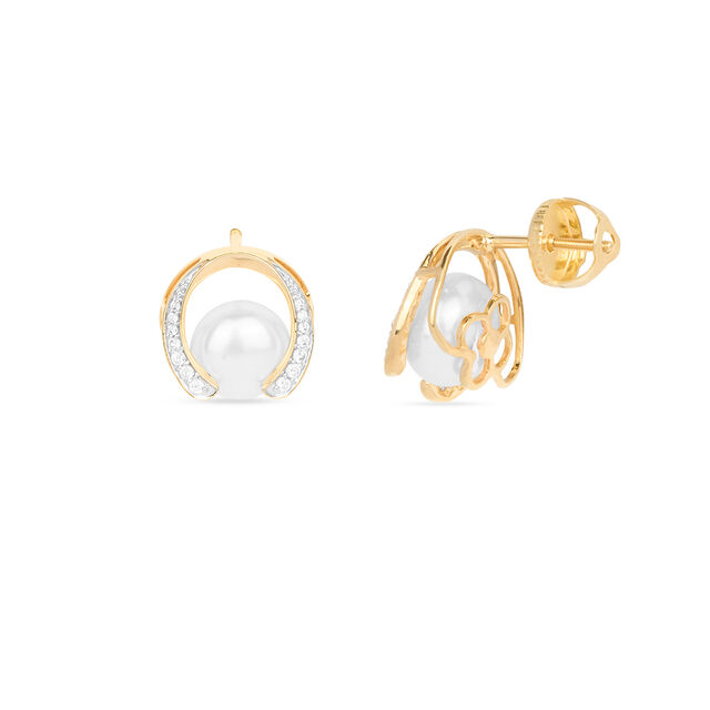 Tanishq 18KT Diamond Earrings for Women 2