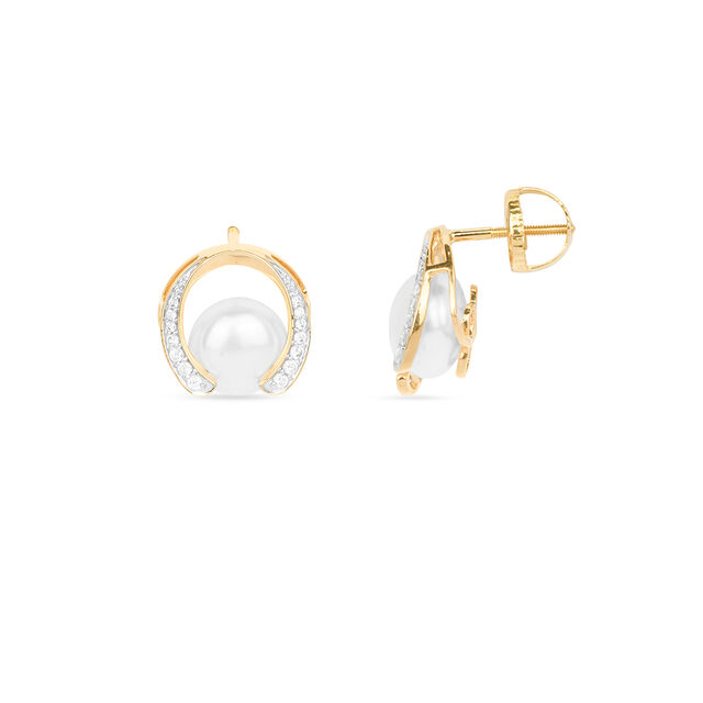 Tanishq 18KT Diamond Earrings for Women 4