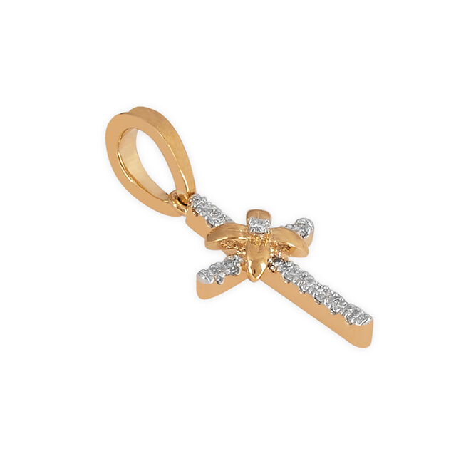 Tanishq 18KT Diamond Pendant for Women 3
