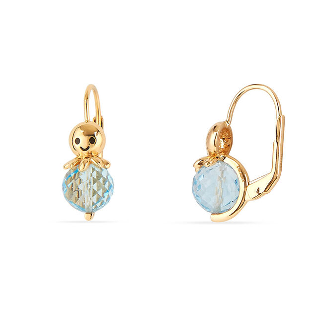 Tanishq 18KT Gold Playful Octopus Drop Hoop Earrings 2