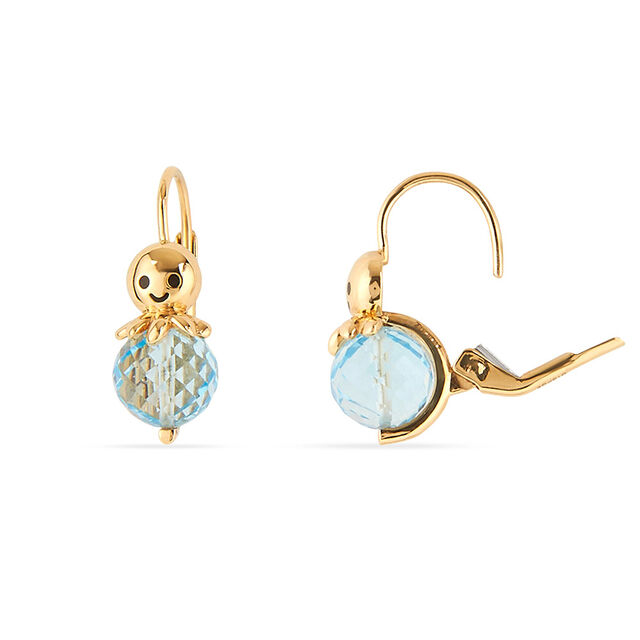 Tanishq 18KT Gold Playful Octopus Drop Hoop Earrings 4