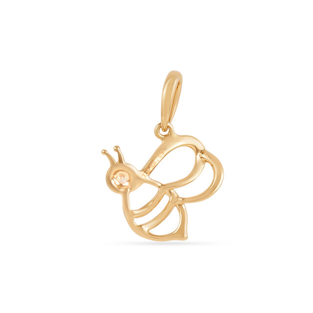 Tanishq 18KT Gold Cheerful Bee Trail Pendant 2