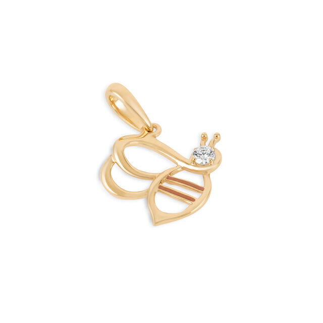 Tanishq 18KT Gold Cheerful Bee Trail Pendant 4