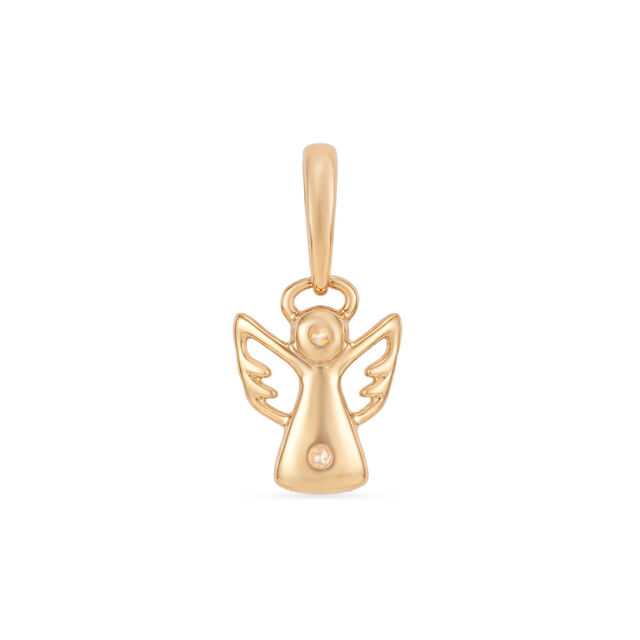 Tanishq 18KT Gold Diamond Guardian Angel Pendant 2