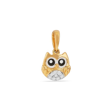 Gliding Dolphin Gold Pendant