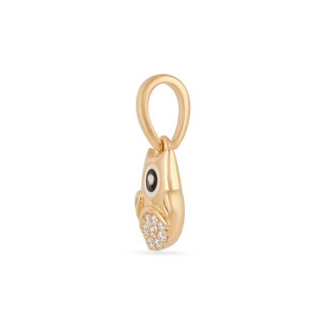 Tanishq 18KT Gold Kawaii Owl Spark Pendant 3