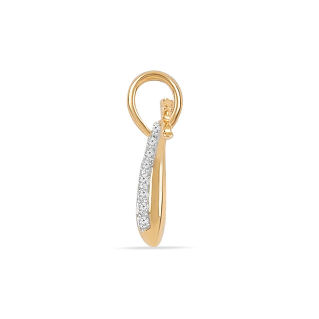 Tanishq 18KT Diamond Pendant for Women 3