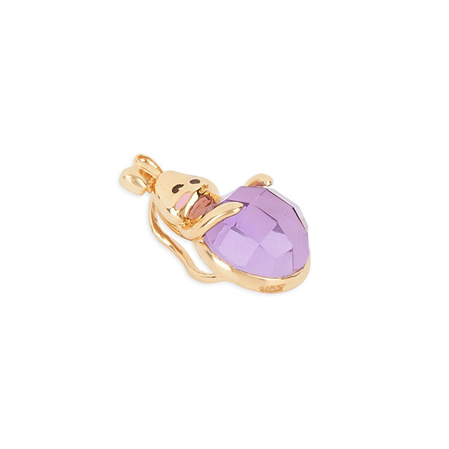 Tanishq 18KT Gold Bunny and Amethyst Pendant 2
