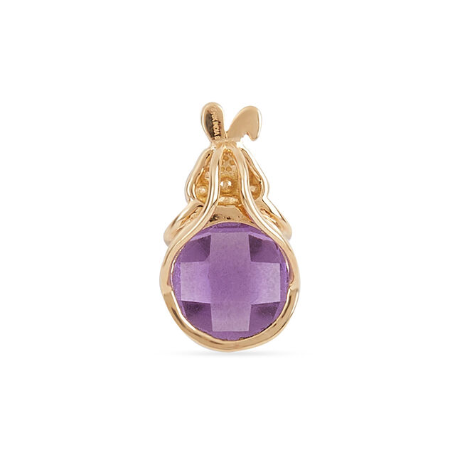 Tanishq 18KT Gold Bunny and Amethyst Pendant 3