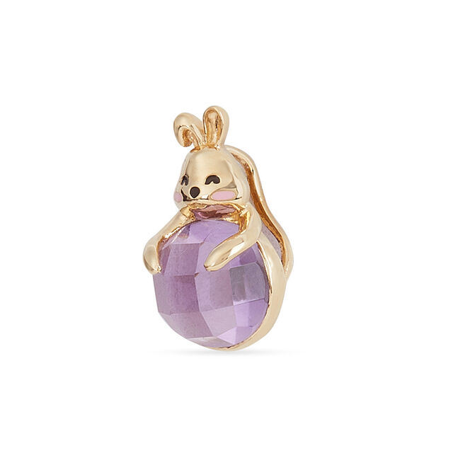 Tanishq 18KT Gold Bunny and Amethyst Pendant 4