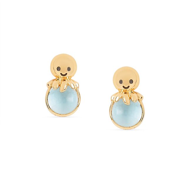 Tanishq 18KT Gold Playful Mood Octopus Stud Earrings 