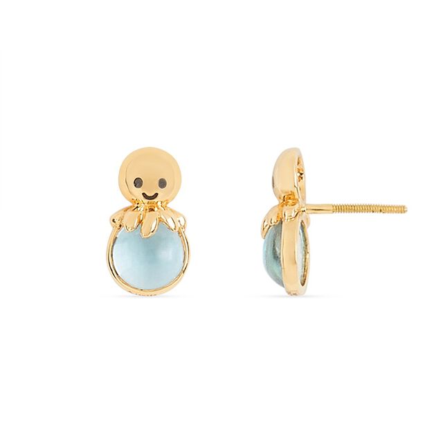 Tanishq 18KT Gold Playful Mood Octopus Stud Earrings 4