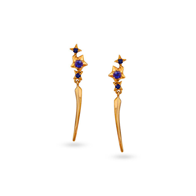 Tanishq 18 Karat Gold Earrings for Women 