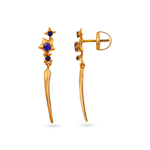 Tanishq 18 Karat Gold Earrings for Women 2