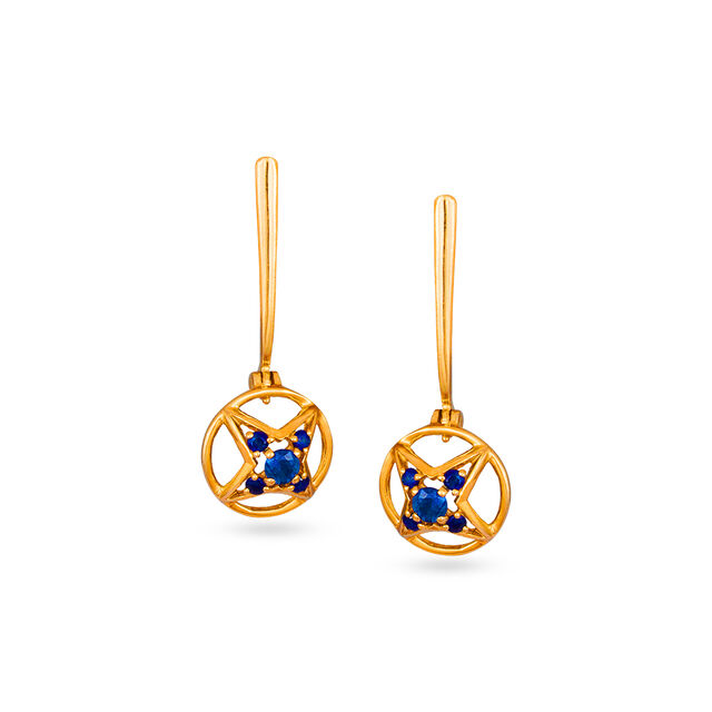 Tanishq 18 Karat Gold Earrings for Women 